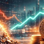 Crypto market chart showing Bitcoin growth and stablecoin crash trend in 2026