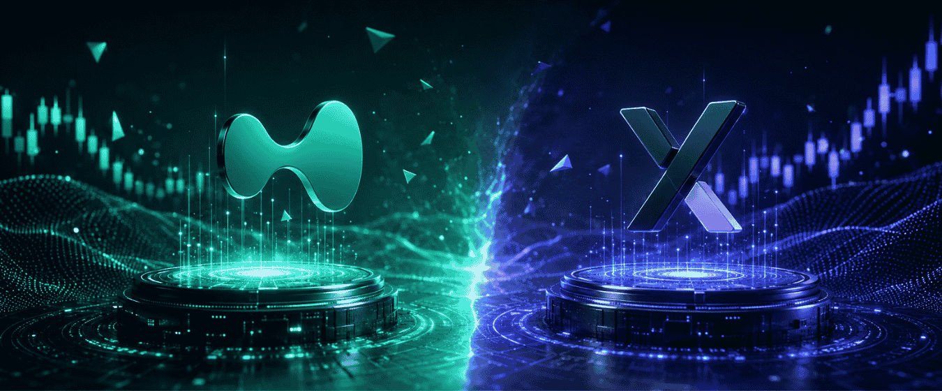 Hyperliquid vs dYdX whitepaper comparison illustrating two decentralized perpetual trading platforms and their blockchain architectures.