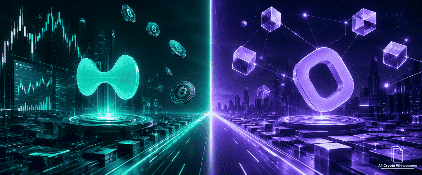 Hyperliquid vs Monad whitepaper comparison showing two Layer 1 blockchain ecosystems.