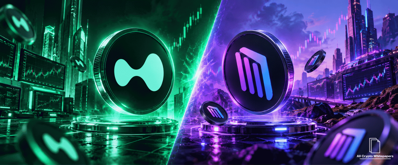 Hyperliquid vs Drift Protocol whitepaper comparison showing decentralized trading infrastructure, tokenomics, and blockchain technology.